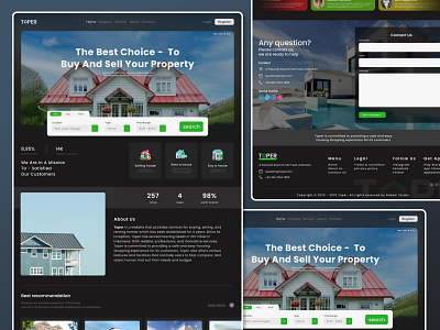 Design UI for a Real Estate Buy-Sell Website in Figma design figma ui website
