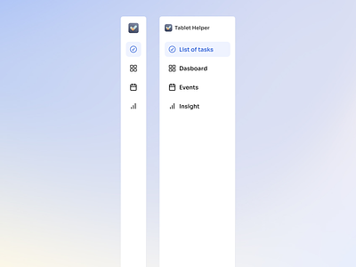 Sidebar Navigation bar dashboard icons interface items list management menu minimal navbar navigation panel product saas side sidebar status tabs ui components uxui