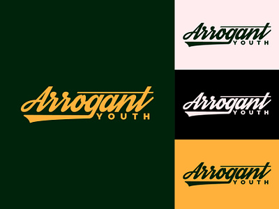 Arrogant Youth branding clothing brand clothing logo logo script streetwear streetwear line streetwear logo