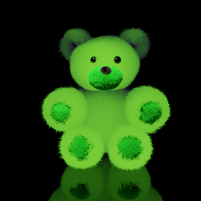 Radioactive teddy bear / 3d modeling. 3d 3d modeling 3d visualizacio blender design