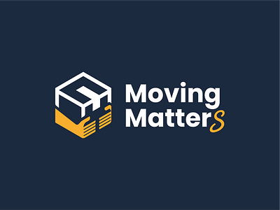 Moving Matters | Logo Design box branding design double meaning graphic design hands logistics logo logo design moving