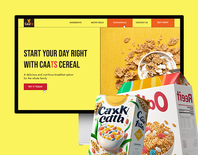 Landing page | Cereals cereals design landing product product page ui ux web