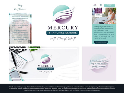 Mercury Franchise School - Brand Styling branding design graphic design illustration logo typography vector