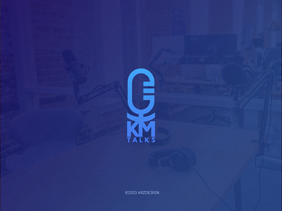 Logo Design KM Talks branding graphic design logo