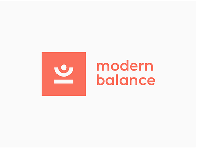Modern Balance | Logo Design balance branding concept design double meaning fitness logo logo design logo designer minimalist scales shape sport yoga