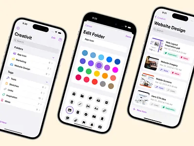 Creativit - iPhone Screens app for ios app ui design design for mobile app digital design ios app ios app design ios app ui ios app ui design iphone app iphone app design iphone app ui mobile app ui mobile design product design ui ui for app ui for ios app ui for iphone app uiux