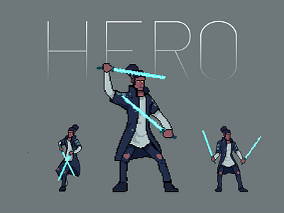 Hero pixelart animation game illustration pixel art pixelart