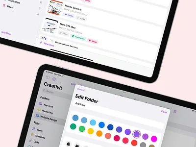 Creativit - iPad Screens app design for ipad app ui design digital design ios app ios app design ios app ui ios app ui design ipad ipad app ipad app design ipad app ui ipad design ipados app product design ui ui for ios app ui for ipad ui for ipad app uiux