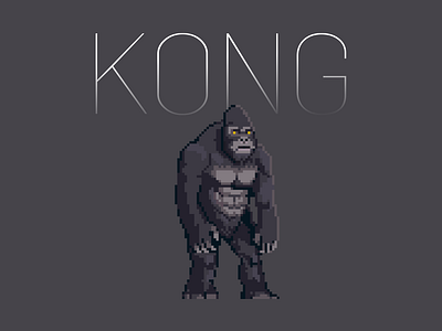 Kong animation game illustration pixel art pixelart