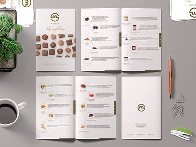 Dessert Shop Menu branding broucher dessert shop desserts dishes graphic design logo menu print printing materials sweet