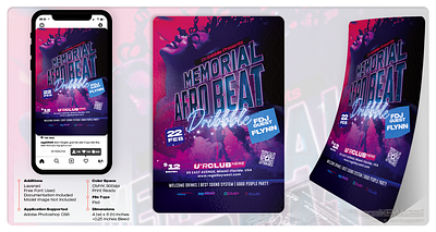 Afro Beat Flyer 300 dpi advertise afro night banner branding cmyk culture design flyer templates glow graphic design invitation ladies party night club flyer night club party poster print ready print templates template vertical