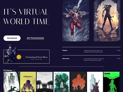 GameHive Landing Page Design 3d animation design figma games graphic design illustration landing page ui ux