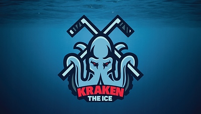 Kraken Podcast Logo branding kraken logo podcast seattle sports sports logo