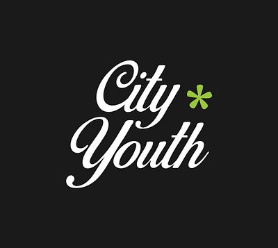 CITY YOUTH LOGO brand branding design graphic design hand writing logo logos logotype text typography vector