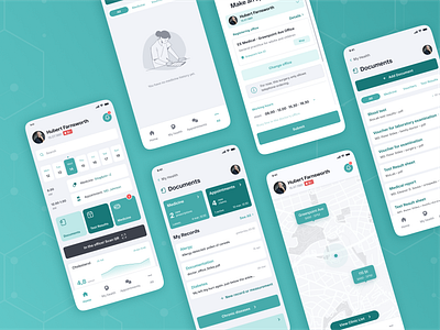 Medical App UI Design app concept calendar app doctor app health tracker healthcare app medical app medicine mobile mobile ui patient app web