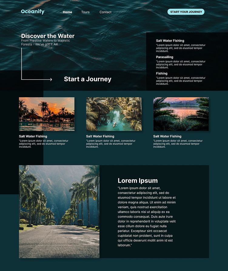Tourism Web UI Design by Hafiza Kainat Mirza on Dribbble