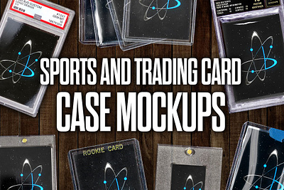 Sports and Trading Card Case Mockups card template