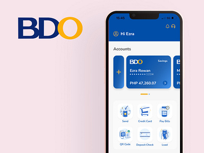 Case Study: Redesign BDO Mobile Banking App application design graphic design product ui ux