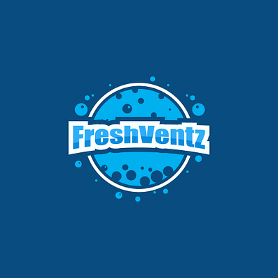 FreshVentz logo design 3d animation brand design branding graphic design logo logo design motion graphics ui