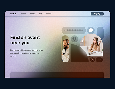 Events Landing Page 🎙️ Hero Section events hero hero section landing landing page marketing