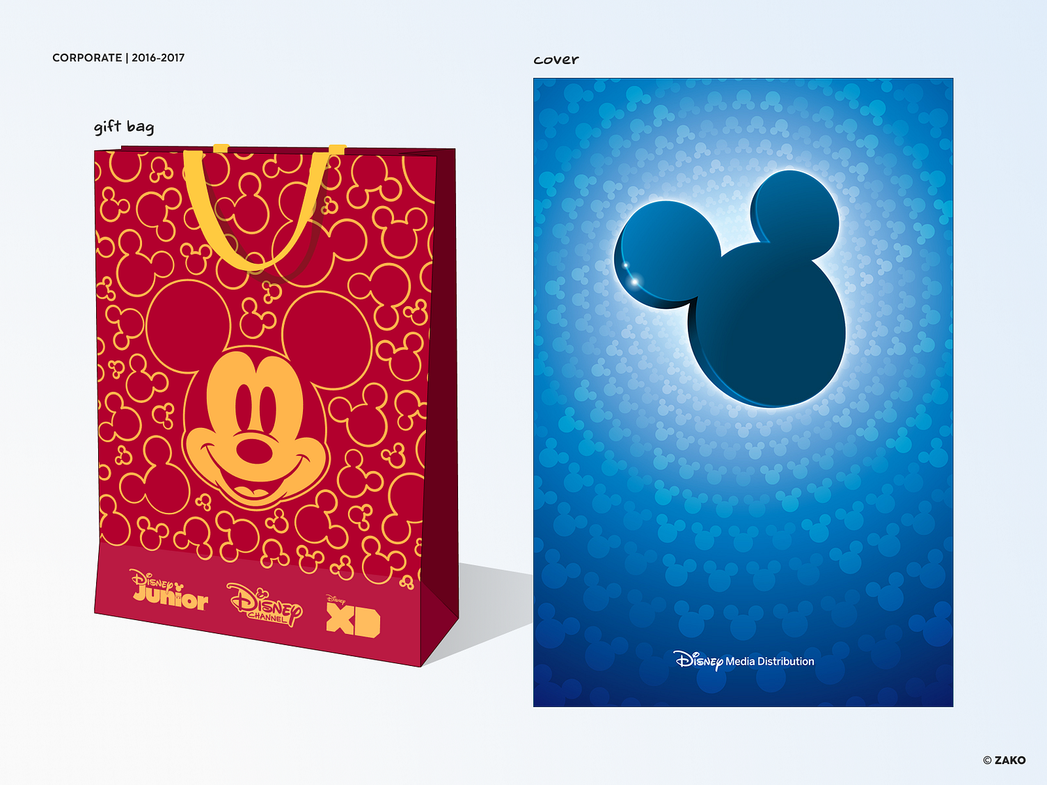 Disney corporate materials by Marcin Zako on Dribbble