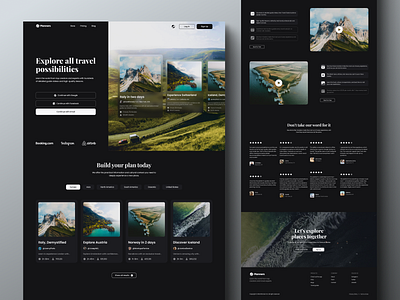 Travel SaaS Case Study: Landing Page design iceland landing page saas travel website ui ui design ux web design