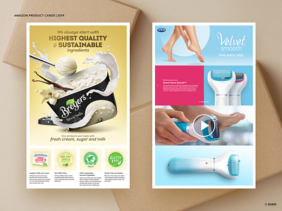 Product cards for Amazon amazon ecommerce graphic design product card web design
