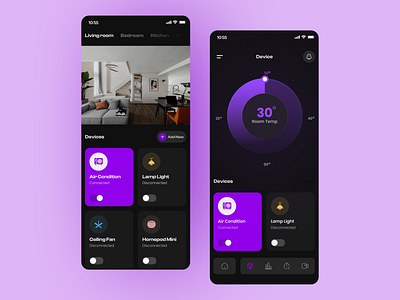 Smart Home App Concept app design build design designdrug iot devices smart home app ui ui design watchmegrow
