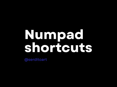 Numpad Shortcuts design graphic design guides key keyboard og serdito set shortcut srdt symbols ui useful ux ♥