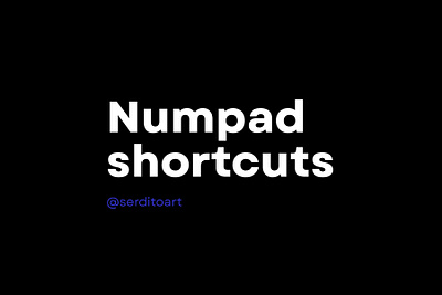 Numpad Shortcuts design graphic design guides key keyboard og serdito set shortcut srdt symbols ui useful ux ♥