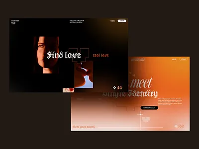 Oasis Meet Landing Page after effects animation crypto dating david ofiare figma interaction design landing page love polygon ui design united states user interface web dev web3