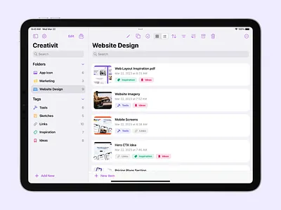 Creativit - iPad App design design for ipad design for ipad app digital design ios app ios app design ios app ui ios app ui design ios design ios ui ipad app ipad app design ipad app ui ipad app ui design ipad ui product design ui ui for ios app ui for ipad app uiux