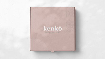 Japanese Brand Identity box brand branding design designer graphic design graphic designer health japan japanese kenko logo mock up mockup pack pink sakura saude texture visual identity