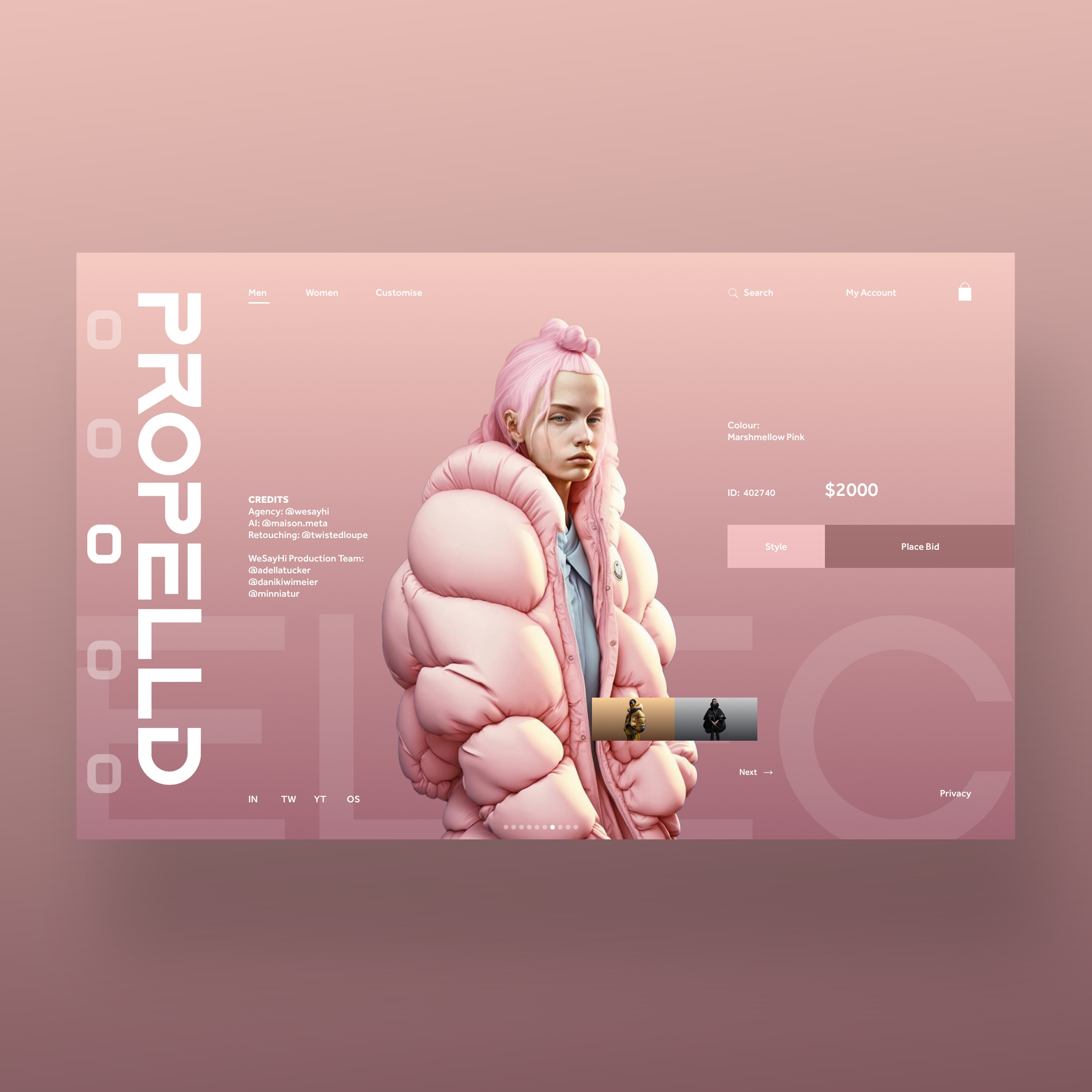 Ai Jackets/Fashion Web Ui design Concept ai artificial intelligence design fashion futurisitic graphic design illustration logo modern nft nft art photography tech fashion techwear ui ui design ux ux design web design