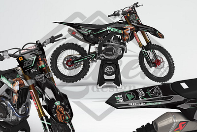 CRF 450R 2021 MOCKUP branding graphic design logo motorcross vichle warp vinyl