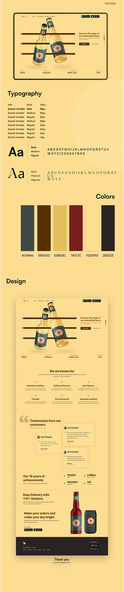 Case study: project Arada app design illustration ui ux web