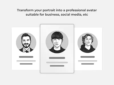 Professional Avatar avatar business fiverr line minimalist social media vector