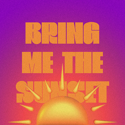 Sun is happiness🌞 3d design gold goldenhour graphic design illustration illustrator purple summer sun typography vector yellow