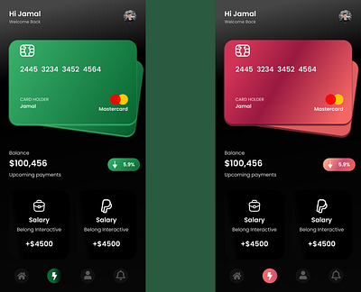 Banking App Design app bank design typography ui ux