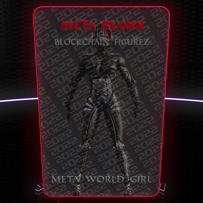 NFT Art x Meta Bloxx 3d 3d nft card. 3d nft cards access pass creativeprocess crypto design illustration logo ui