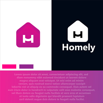 Concept: Home - Logo Design 3d animation branding design graphic design illustration logo logo design minimalist logo motion graphics typography ui ux vector