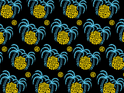 Hailie Deegan - Tropical Pattern beach branding hailie deegan illustration pattern tropical