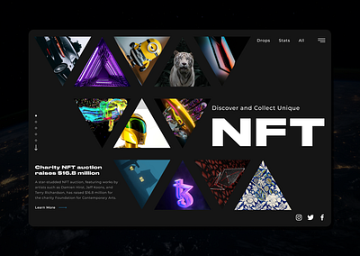 NFT website design animation branding design figma graphic design illustration logo motion graphics ui ux vector web