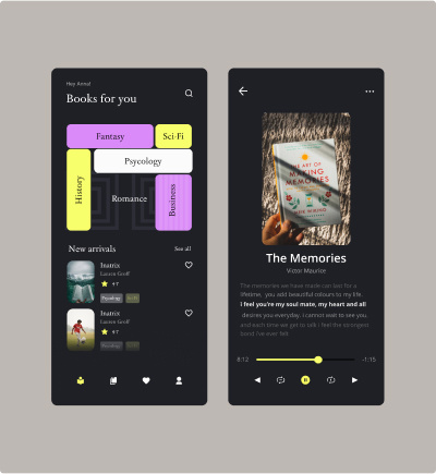 Literature mobile app