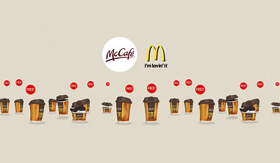 Mcdonald's Coffee for two aftereffects animation branding campaign coffee design graphic design illustration illustrator mcdonalds motion design