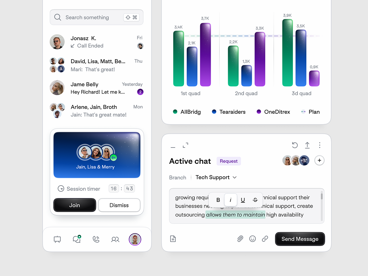 Browse thousands of Chat UI images for design inspiration | Dribbble