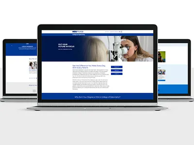 NSU Landing Pages branding cms design graphic design ux web website website design