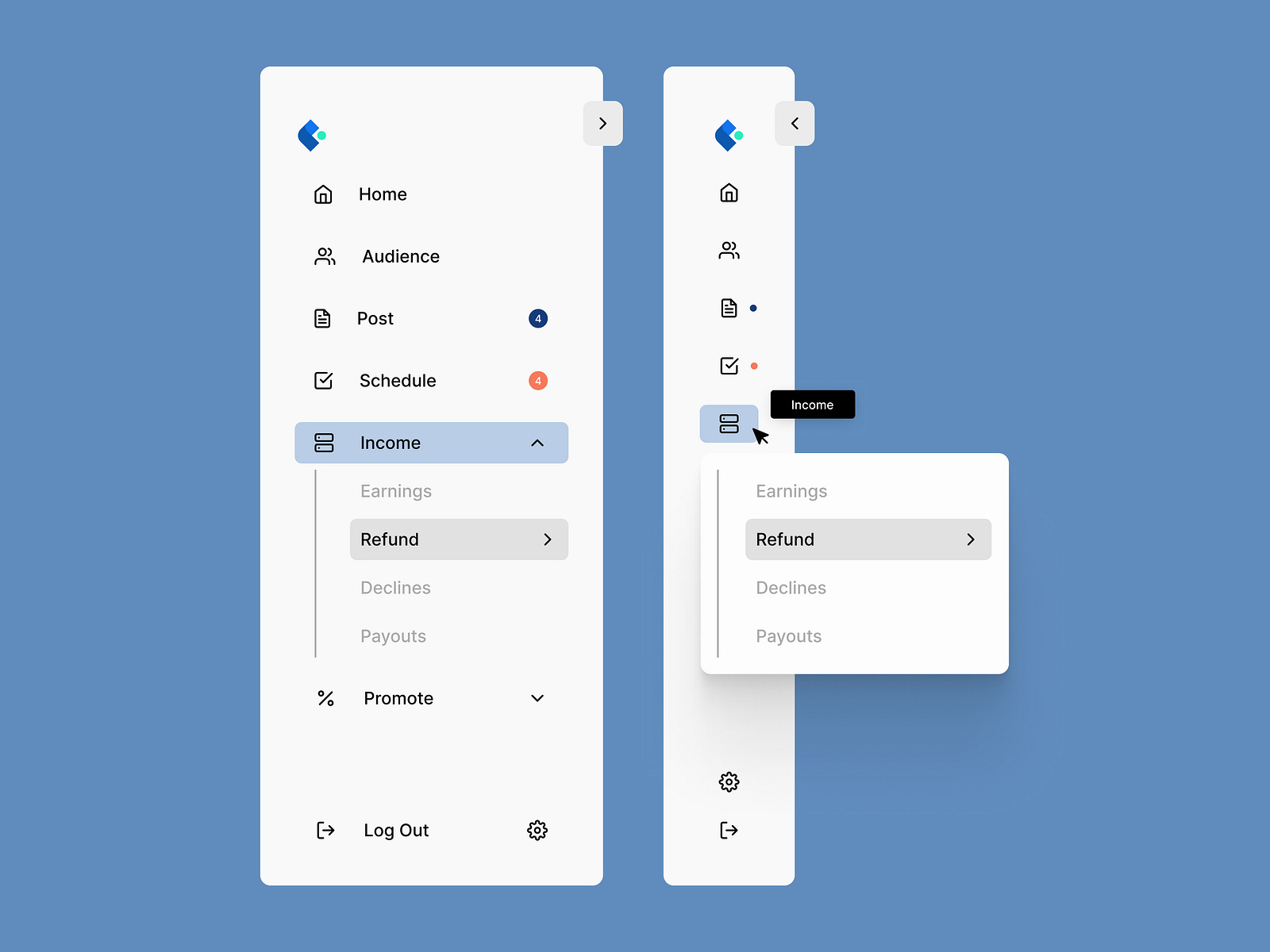 Side Nav Bar By Priyansh Patel On Dribbble