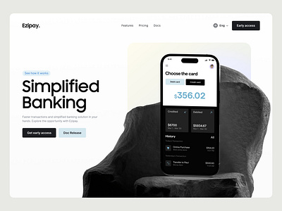 Ezipay Banking website bank banking buy card credit dashboard debit finance website financial fintech fintech website landing page money pay payment purchase sell transaction wallet website