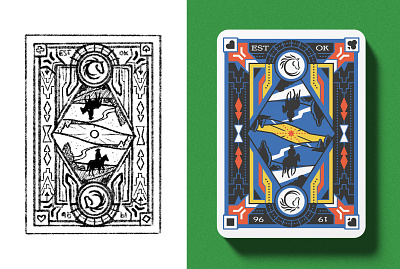 Poker Card Back Design art card design digital art illustration playing poker procreate sketch